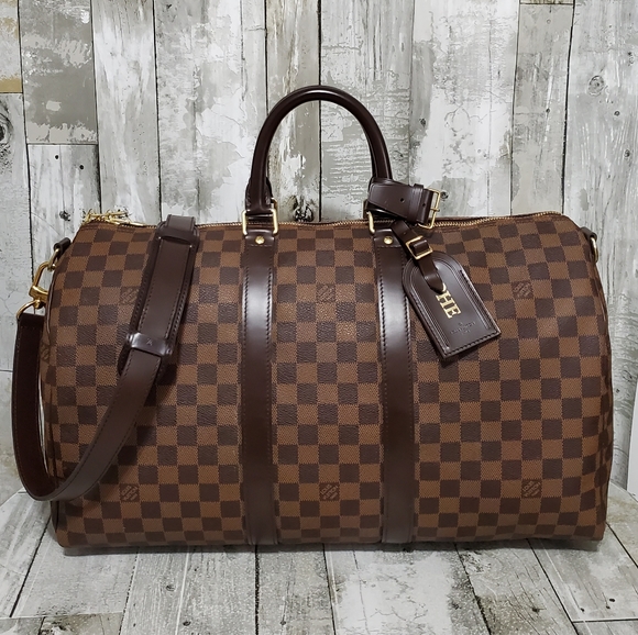 Louis Vuitton | Bags | Louis Vuitton Keepall Bandouliere 45 Damier Ebene |  Poshmark